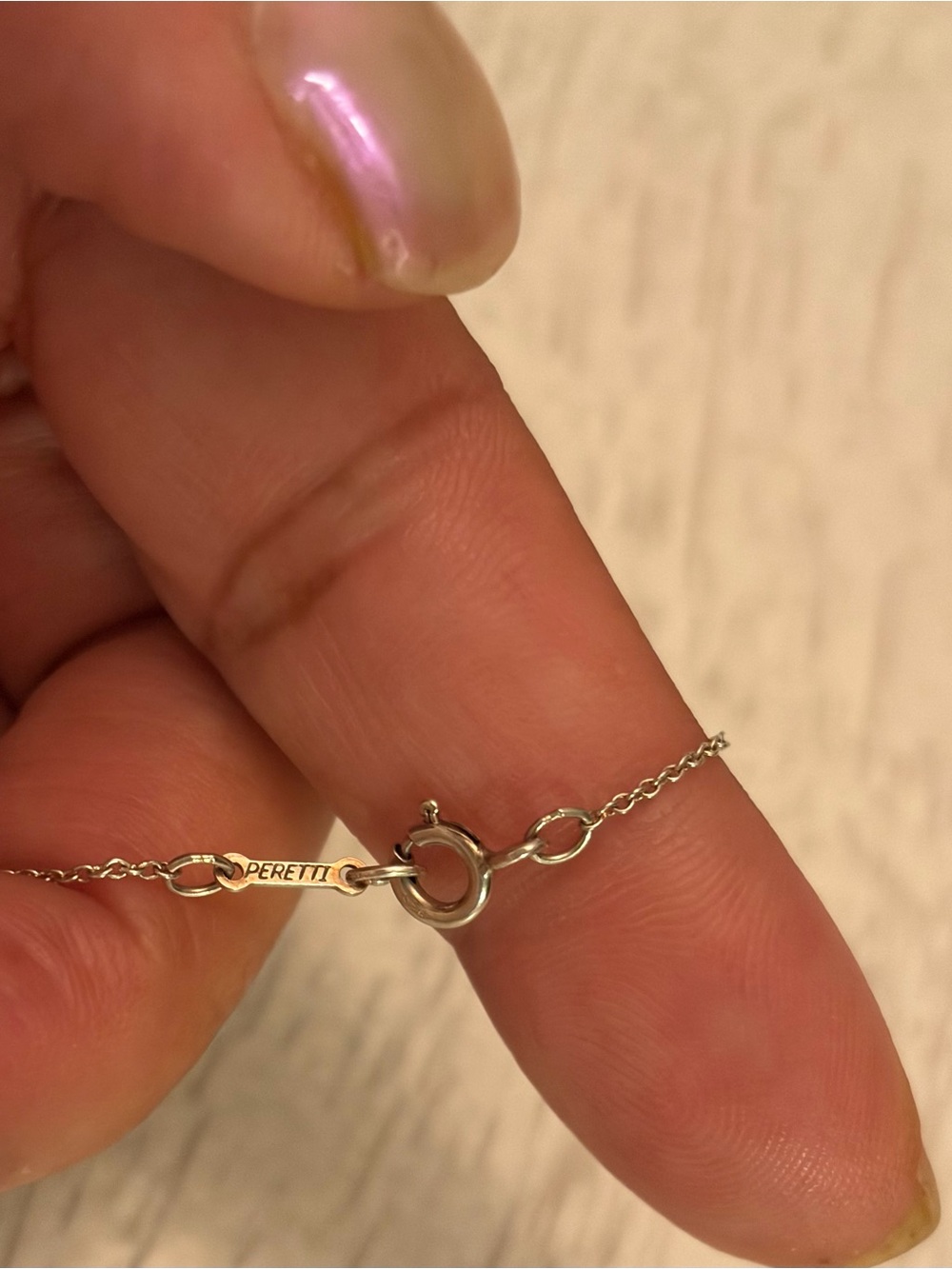 Tiffany & Co Elsa Peretti Sterling Silver Teardrop Pendant Necklace - Picture 8 of 9